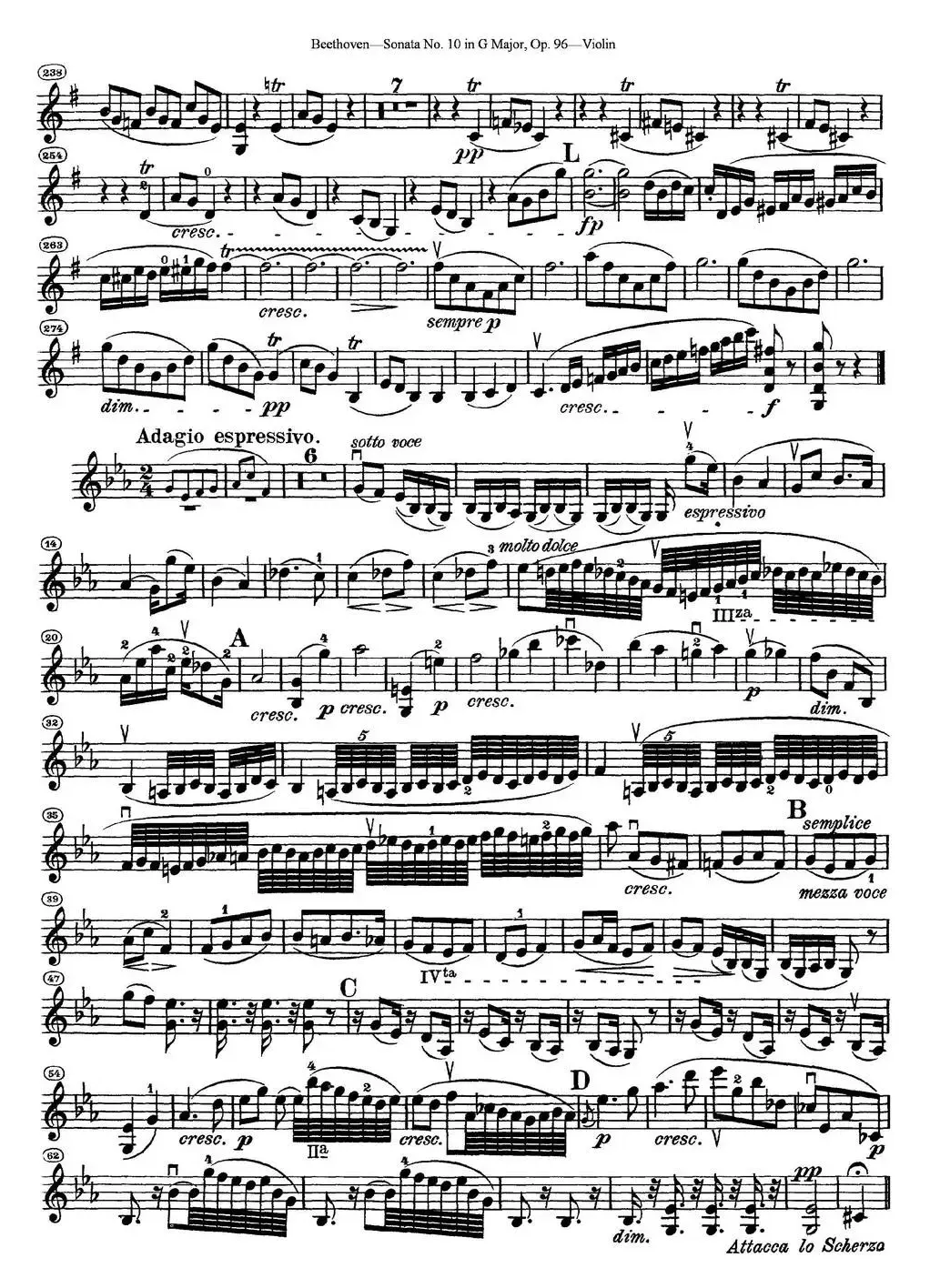 Violin Sonata No.10 in G Major Op.96