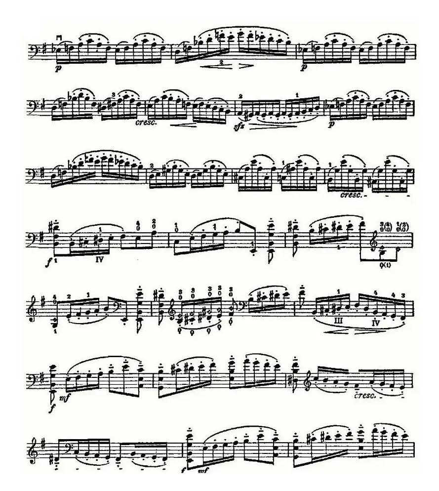 PIATTI 12 Caprices 之12（大提琴）