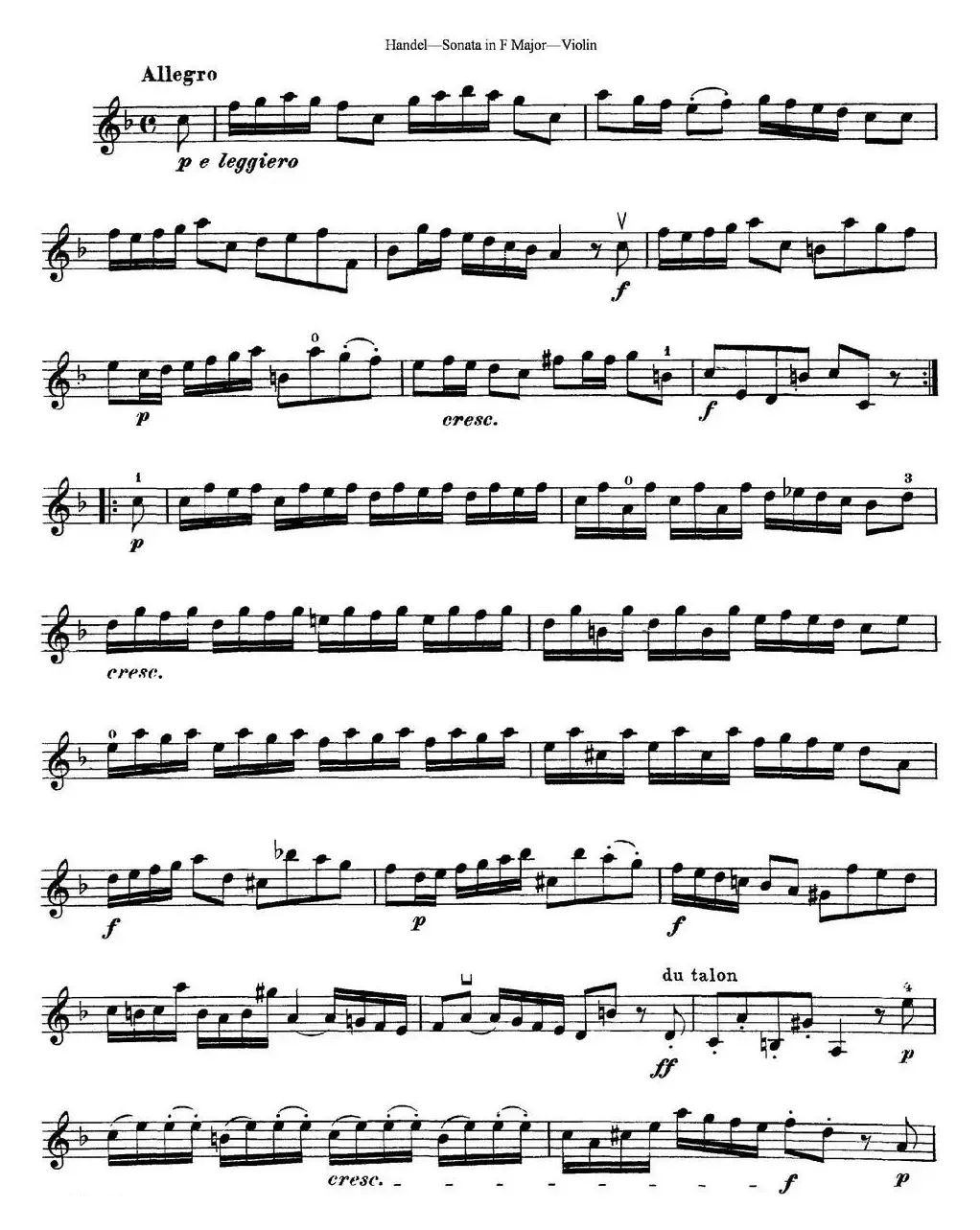 Violin Sonata No.3 in F major