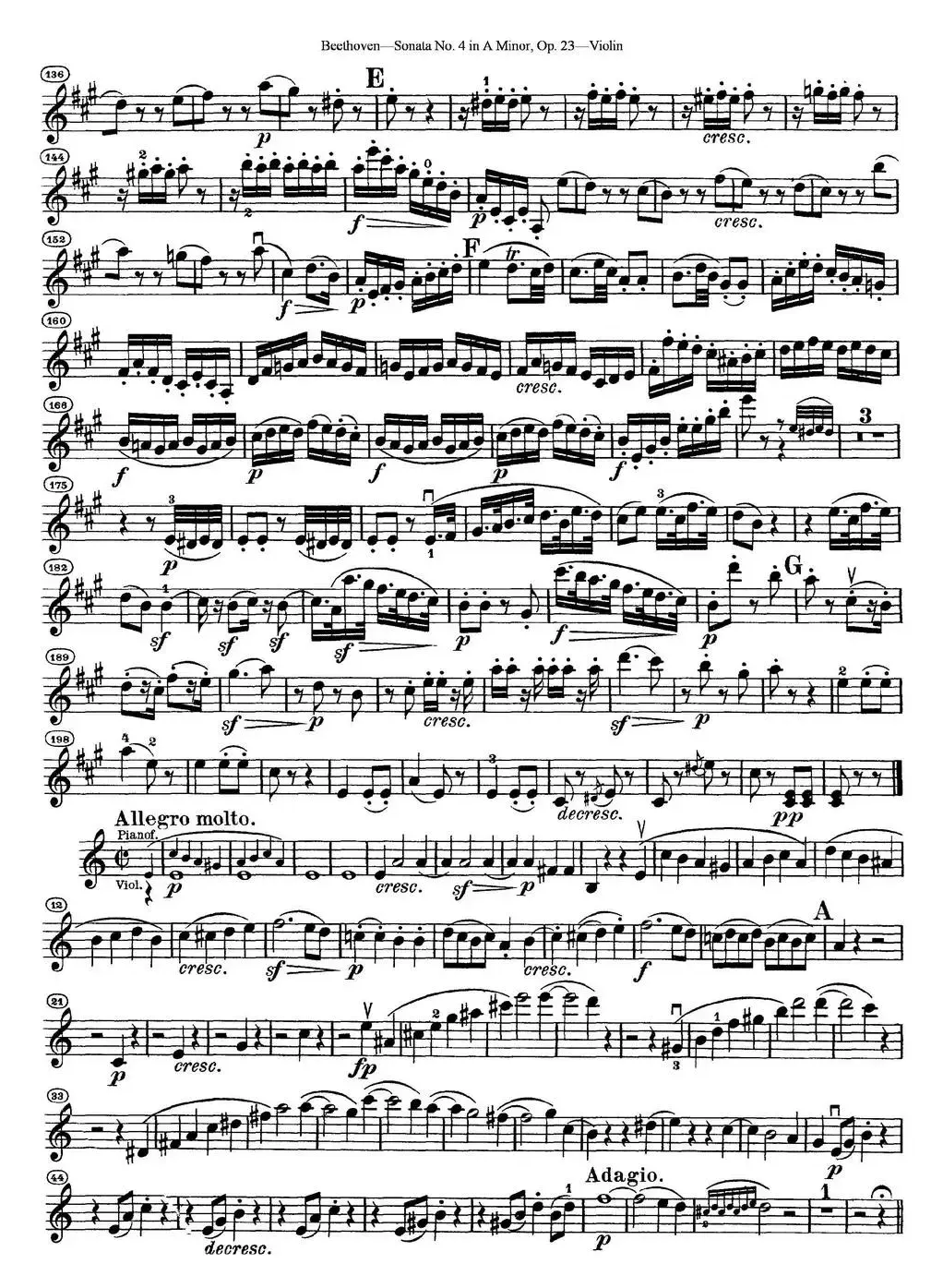 Violin Sonata No.4 in A Minor Op.23