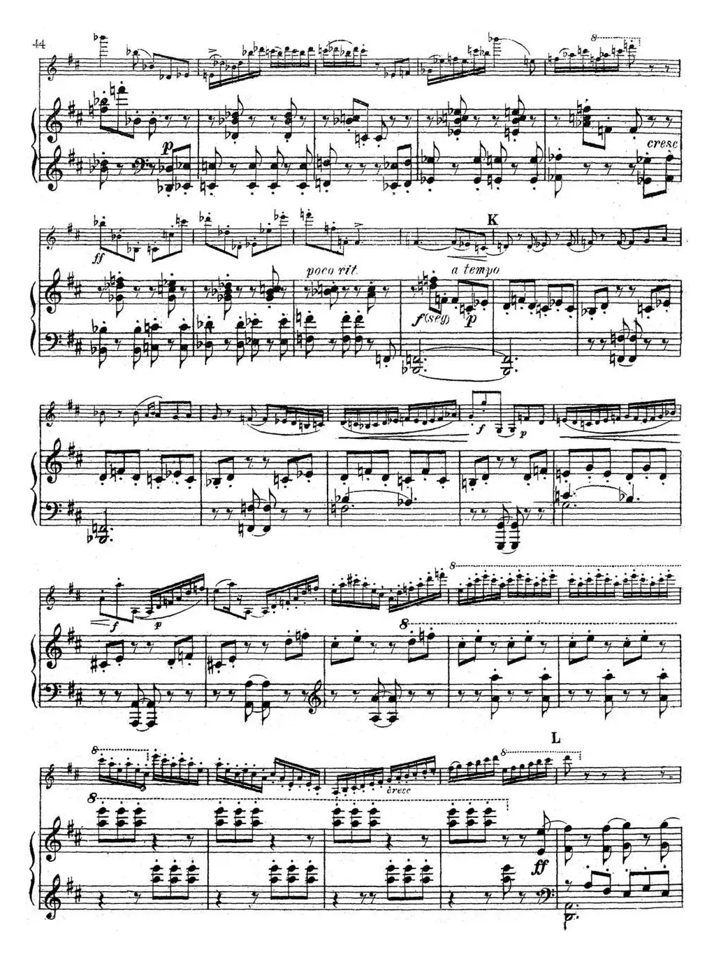 Symphonie Espagnole Op.21，No.5（西班牙交响曲）（小提琴+钢琴伴奏）