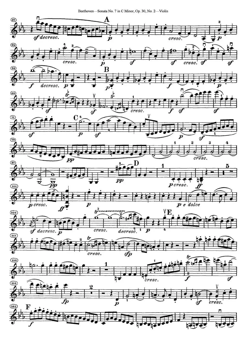 Violin Sonata No.7 in C Minor Op.30 No.2