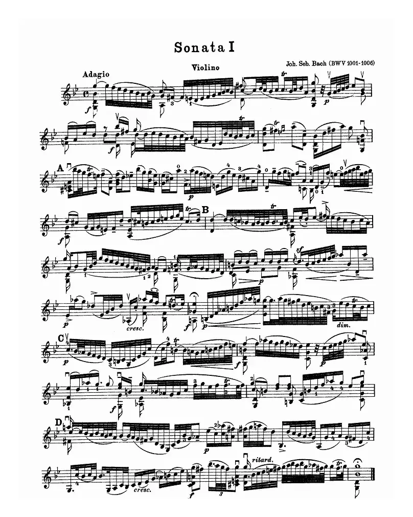 巴赫小提琴协奏曲（一）