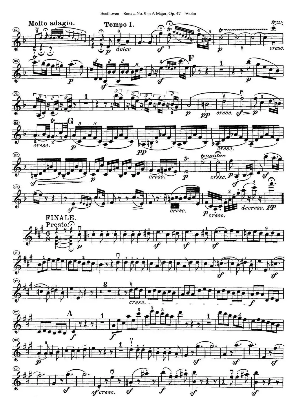 Violin Sonata No.9 in A Major Op.47