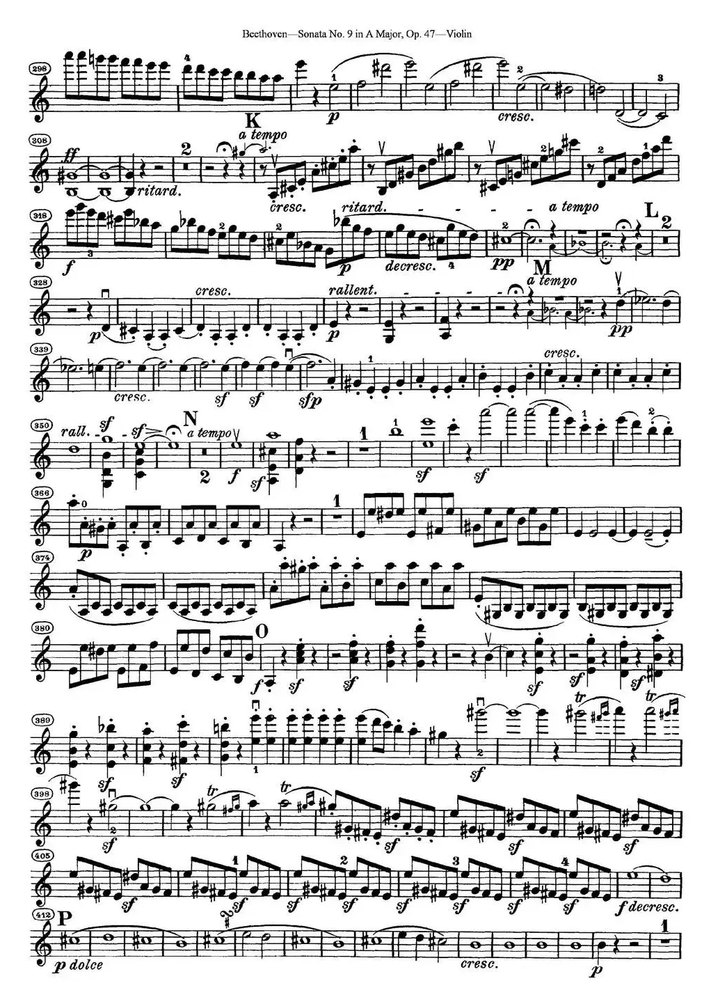 Violin Sonata No.9 in A Major Op.47