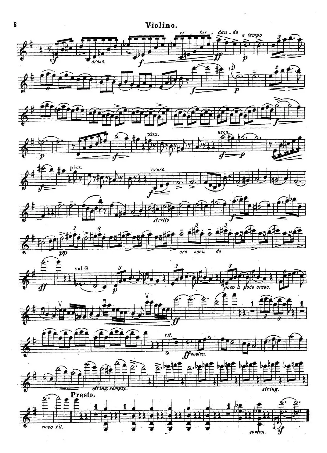 VIOLIN SONATA No.2 in G major（G大调第二小提琴奏鸣曲）（Ⅱ）