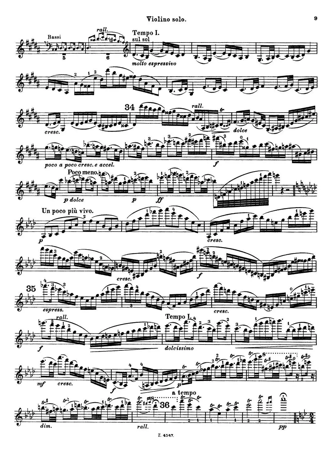 第3号小提琴协奏曲 Op.99（violin concerto no.3）