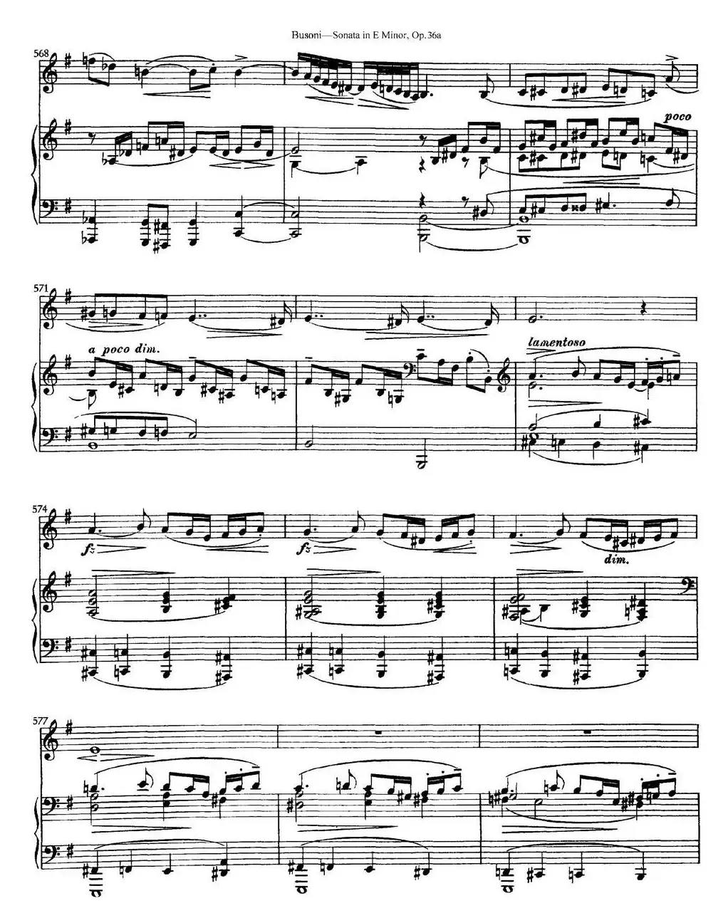 Violin Sonata No.2 in E Minor Op.36（小提琴+钢琴伴奏）