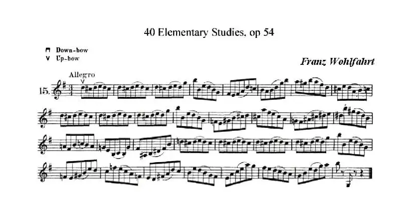 40首小提琴初级技巧练习曲之15