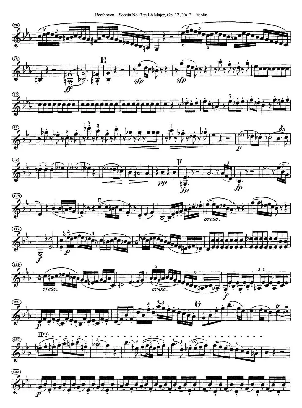 Violin Sonata No.3 in Eb Major Op.12 No.3