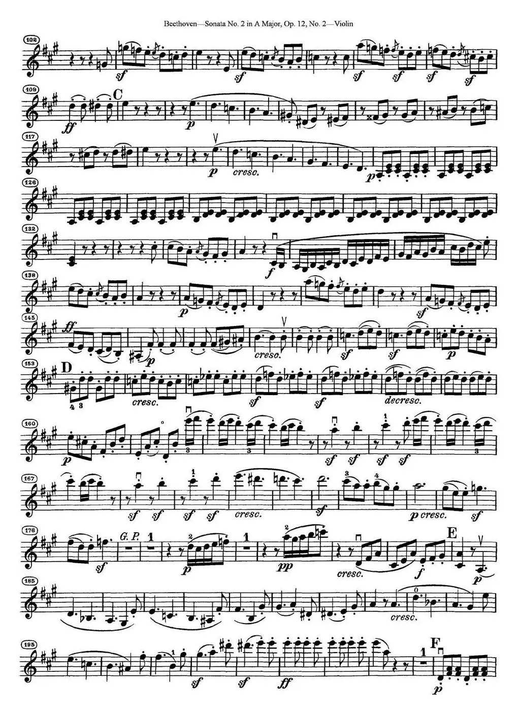 Violin Sonata No.2 in A Major Op.12 No.2