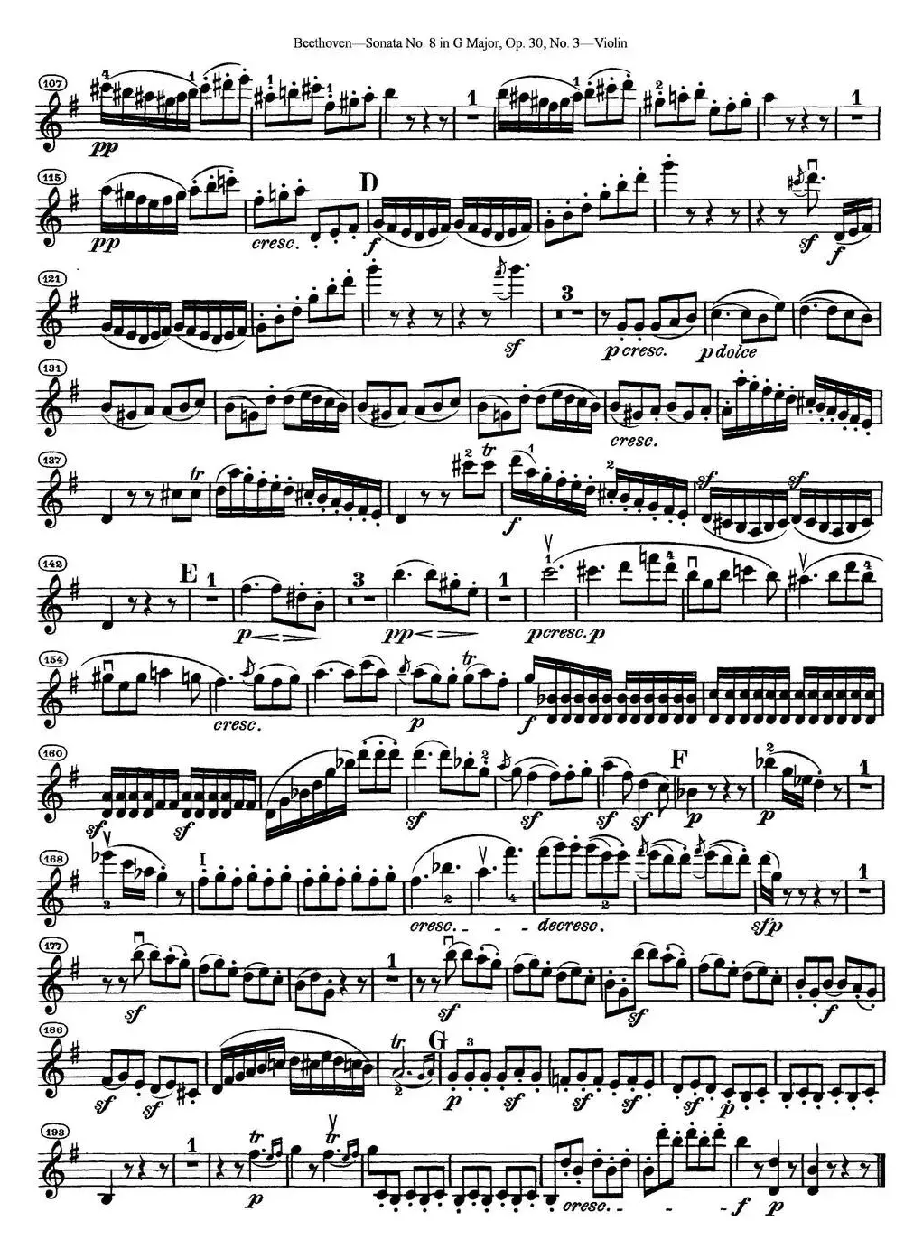 Violin Sonata No.8 in G Major Op.30 No.3