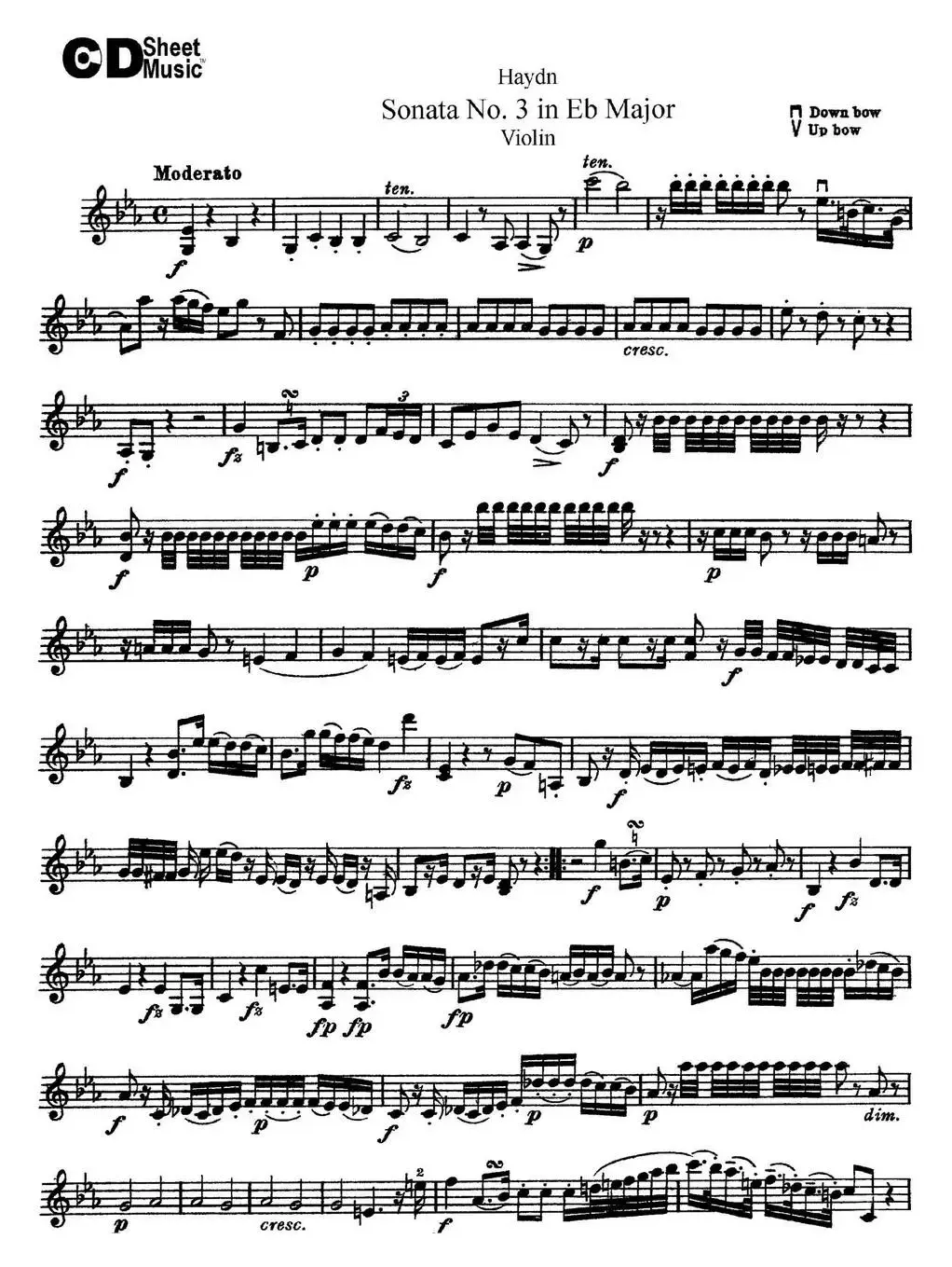 Violin Sonata No.3 in Eb Major