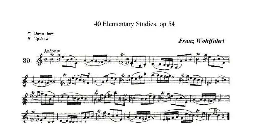 40首小提琴初级技巧练习曲之39