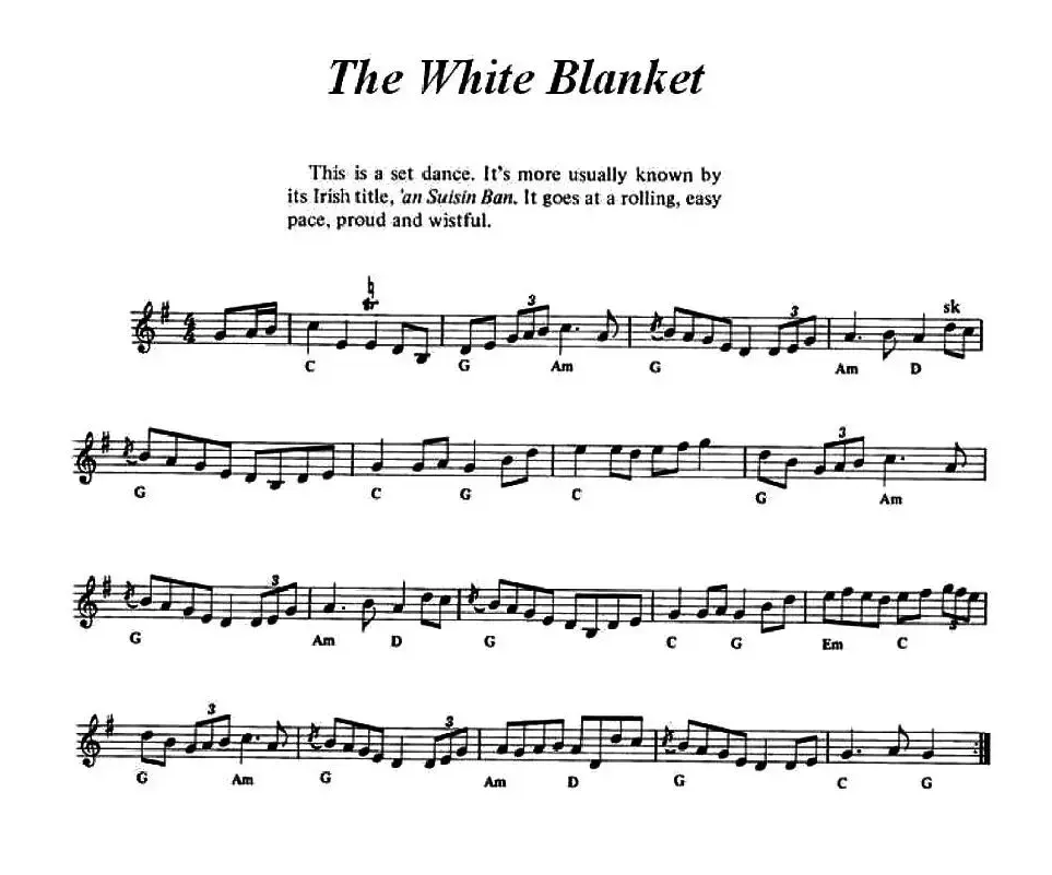 The White Blanket（爱尔兰民歌）