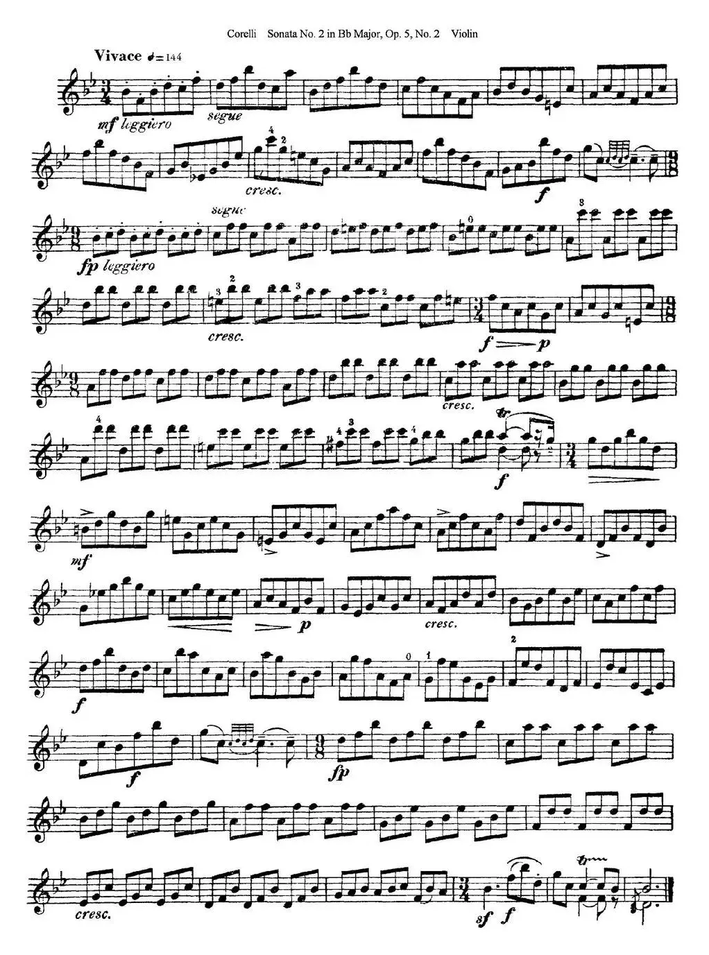 Sonata No.2 in Bb MajorOp.5 No.2