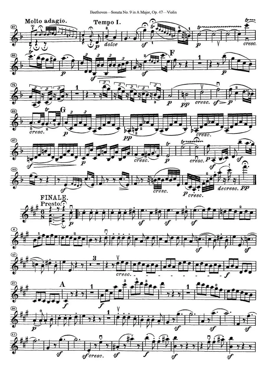 Violin Sonata No.9 in A Major Op.47