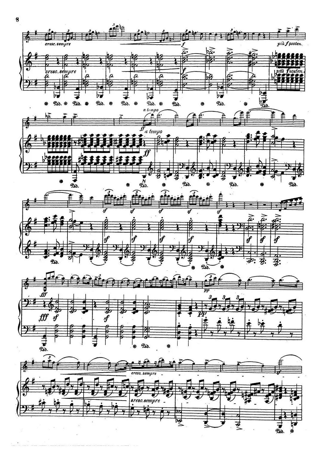 VIOLIN SONATA No.2 in G major（G大调第二小提琴奏鸣曲）（Ⅰ）（小提琴+钢琴伴奏）