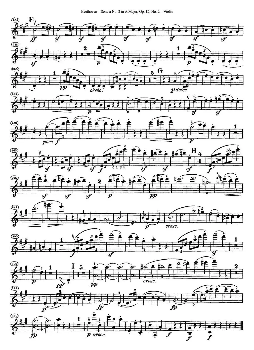 Violin Sonata No.2 in A Major Op.12 No.2