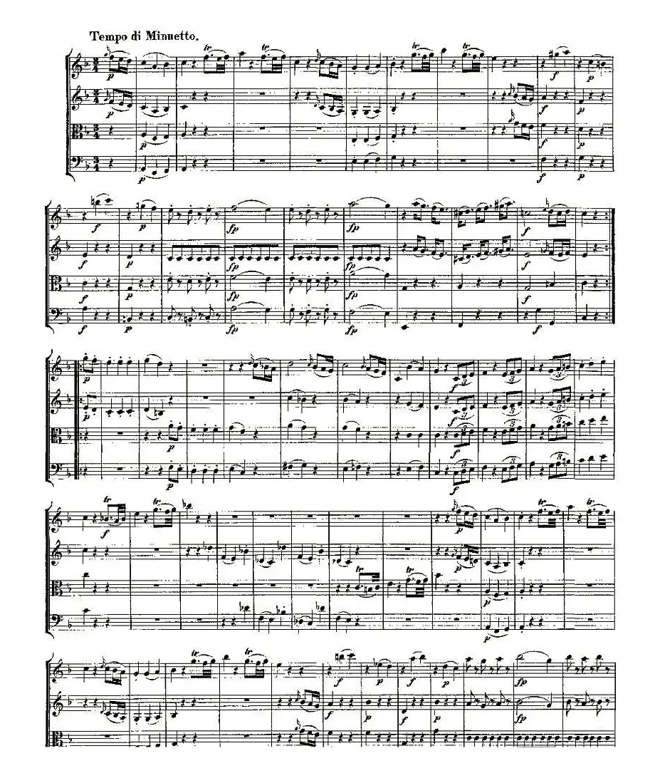 Quartet No. 5 in F Major, K. 158（F大调第五弦乐四重奏）