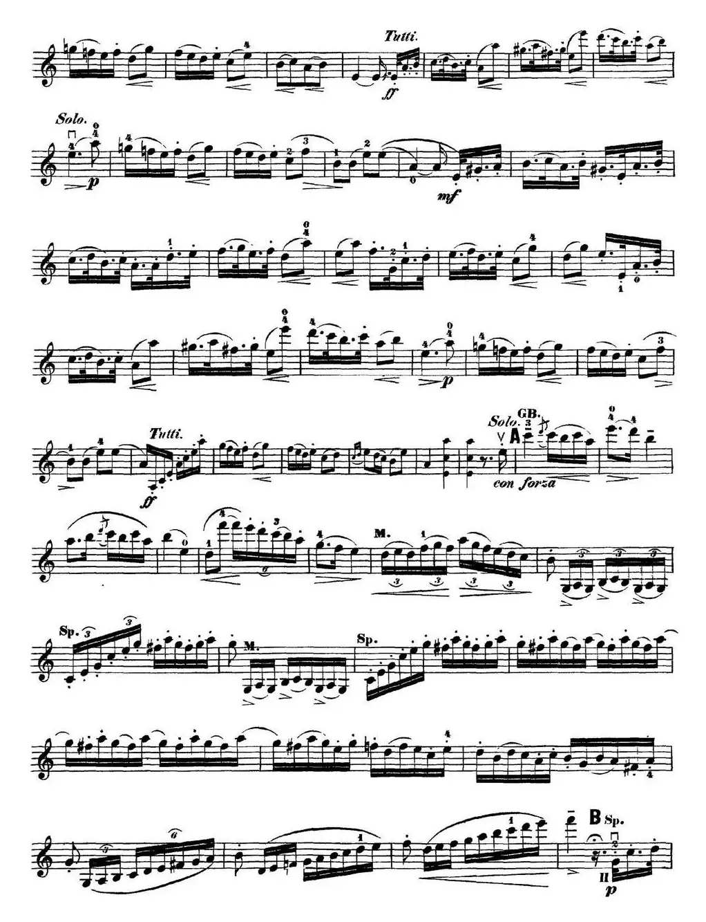 Rode Concerto No.7 in A Major（小提琴分谱）