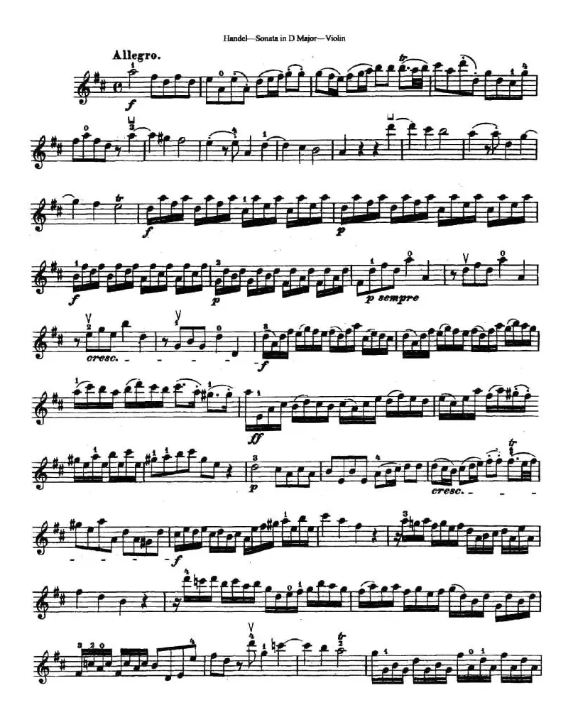 Sonata No.4 in D Major