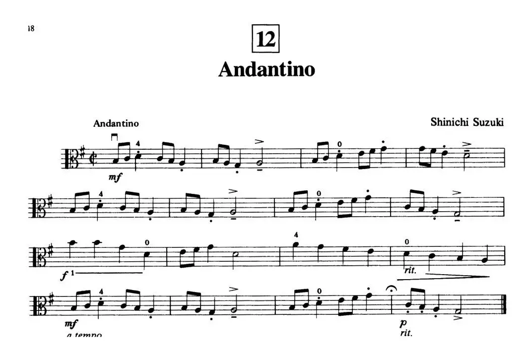 Andantino（中提琴）