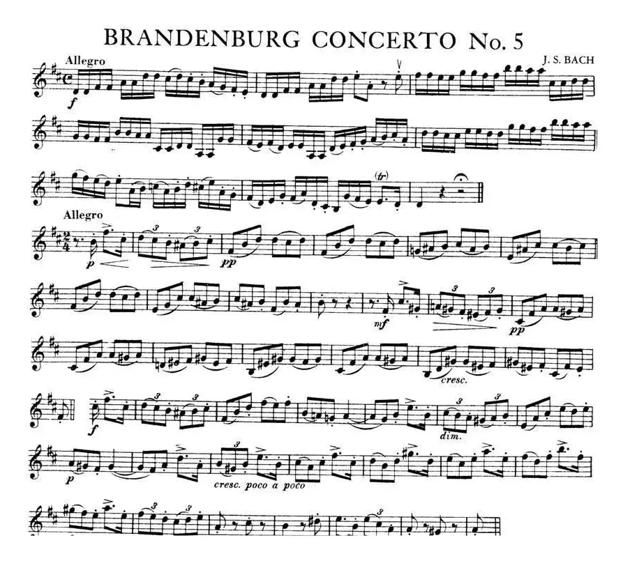 BRANDENBURG CONCERTO No.5