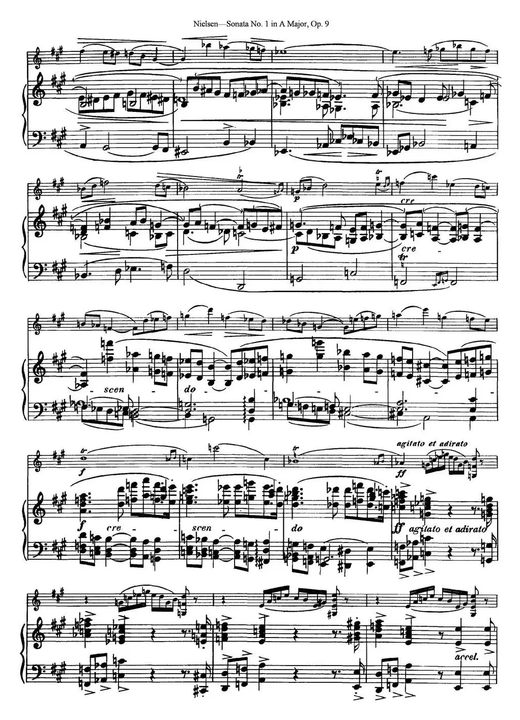 Violin Sonata No.1 in A Major Op.9（小提琴+钢琴伴奏）