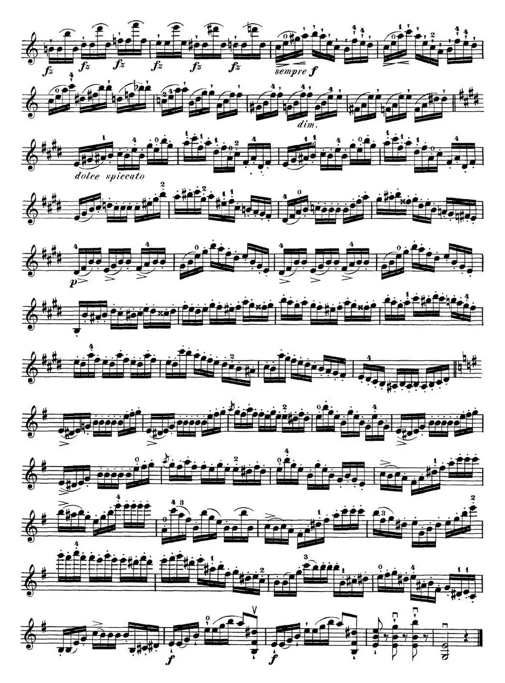 马扎斯小提琴练习曲 Op.36 第二册 华丽练习曲（45）
