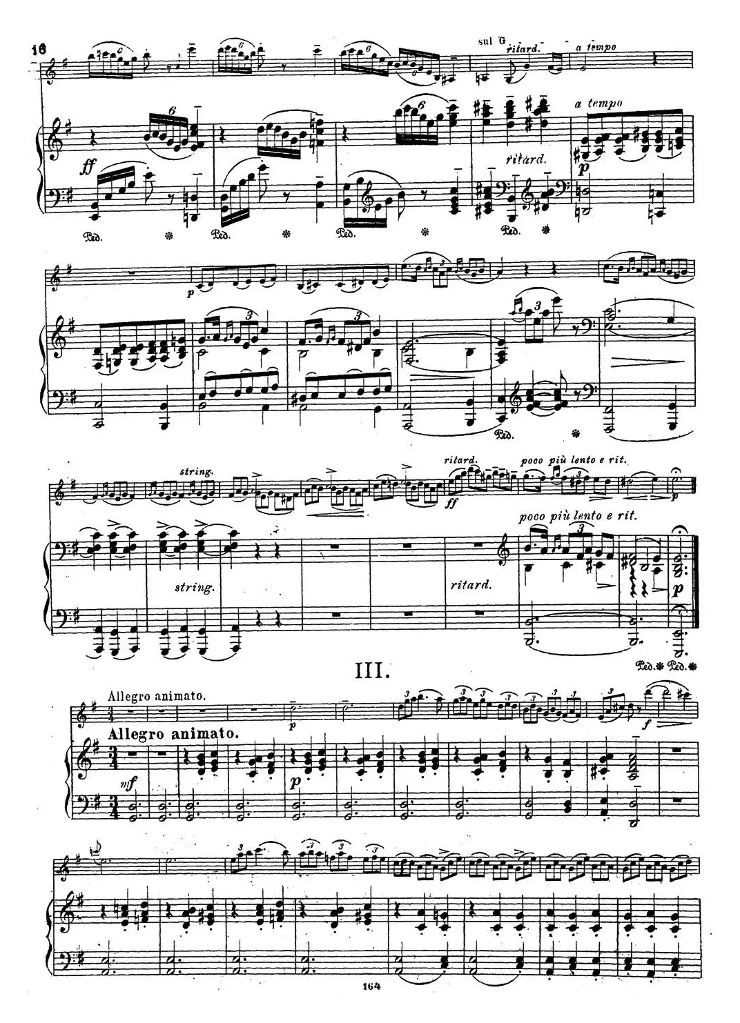 VIOLIN SONATA No.2 in G major（G大调第二小提琴奏鸣曲）（Ⅱ）（小提琴+钢琴伴奏）