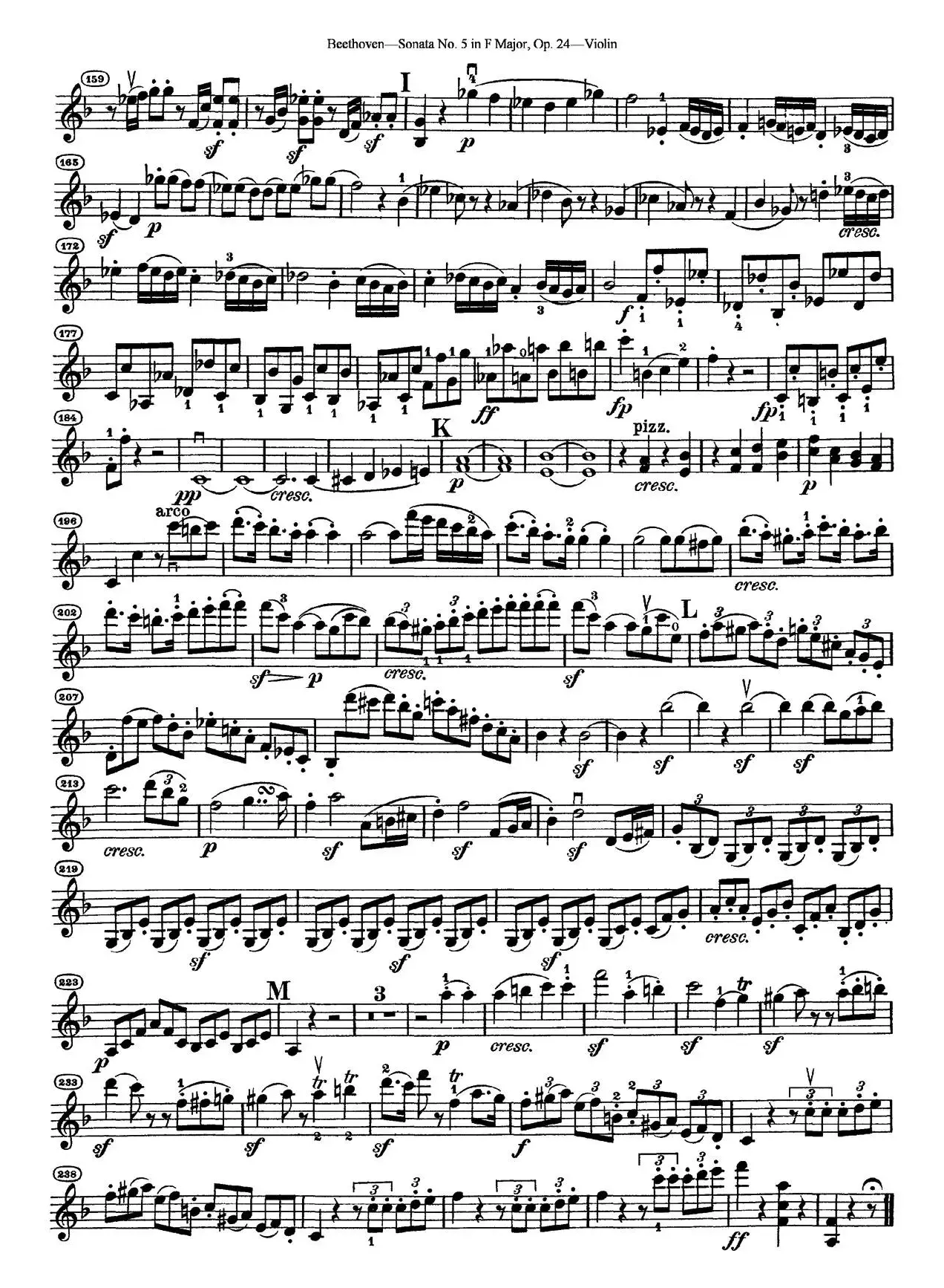 Sonata No.5 in F Major Op.24（F大调第五小提琴奏鸣曲）