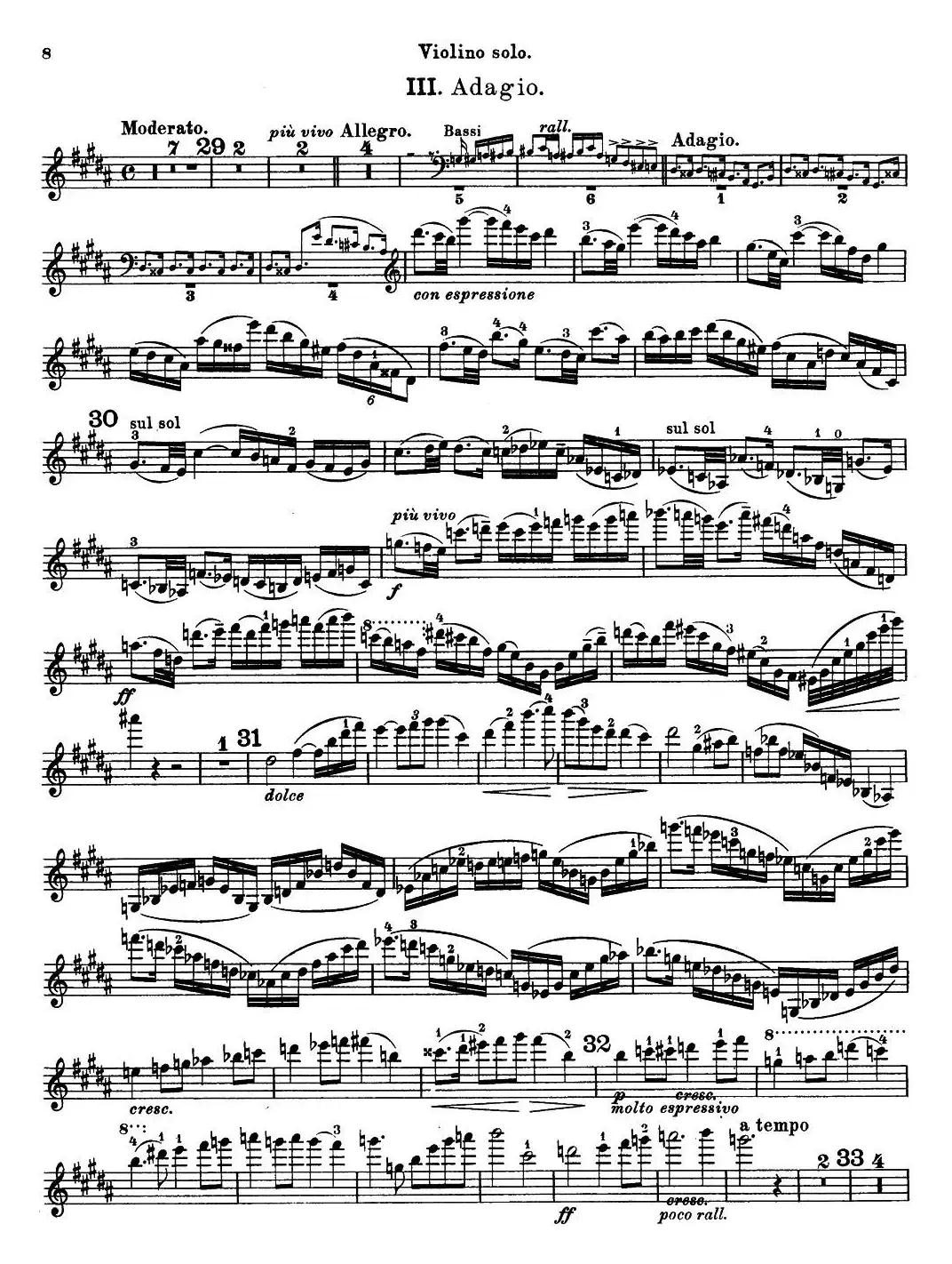 第3号小提琴协奏曲 Op.99（violin concerto no.3）