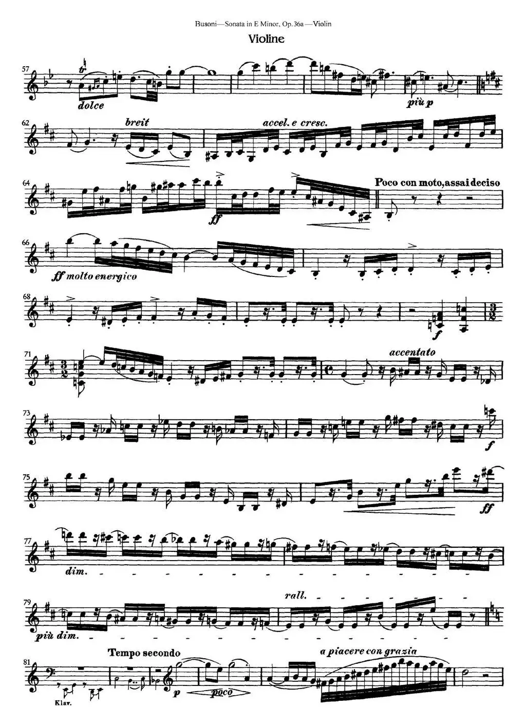 Violin Sonata No.2 in E Minor Op.36