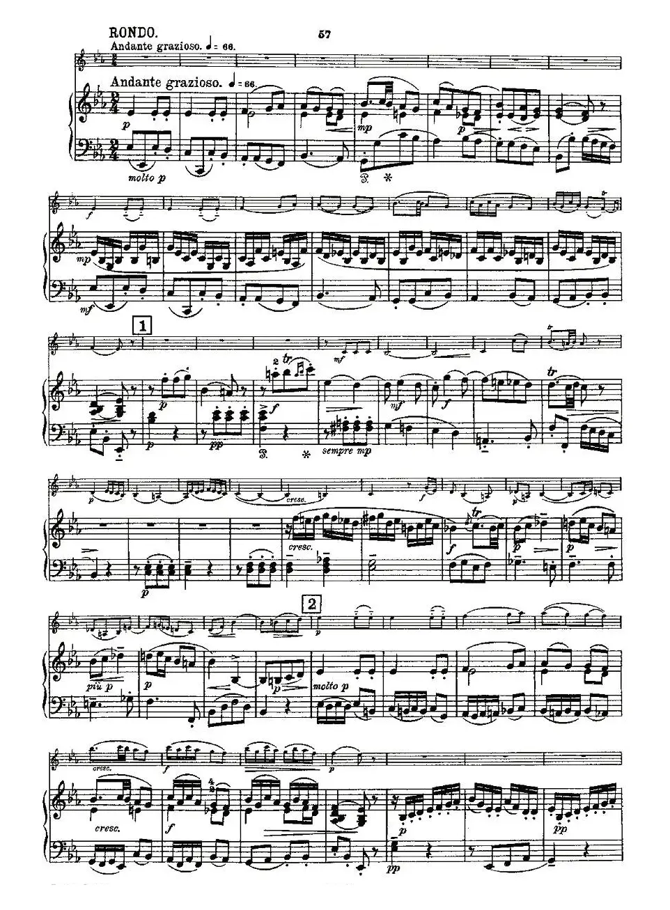 Mozart - Violin Sonata No.5, KV. 302（第五小提琴奏鸣曲）