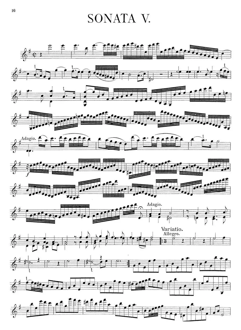 Biber Violin Sonata V