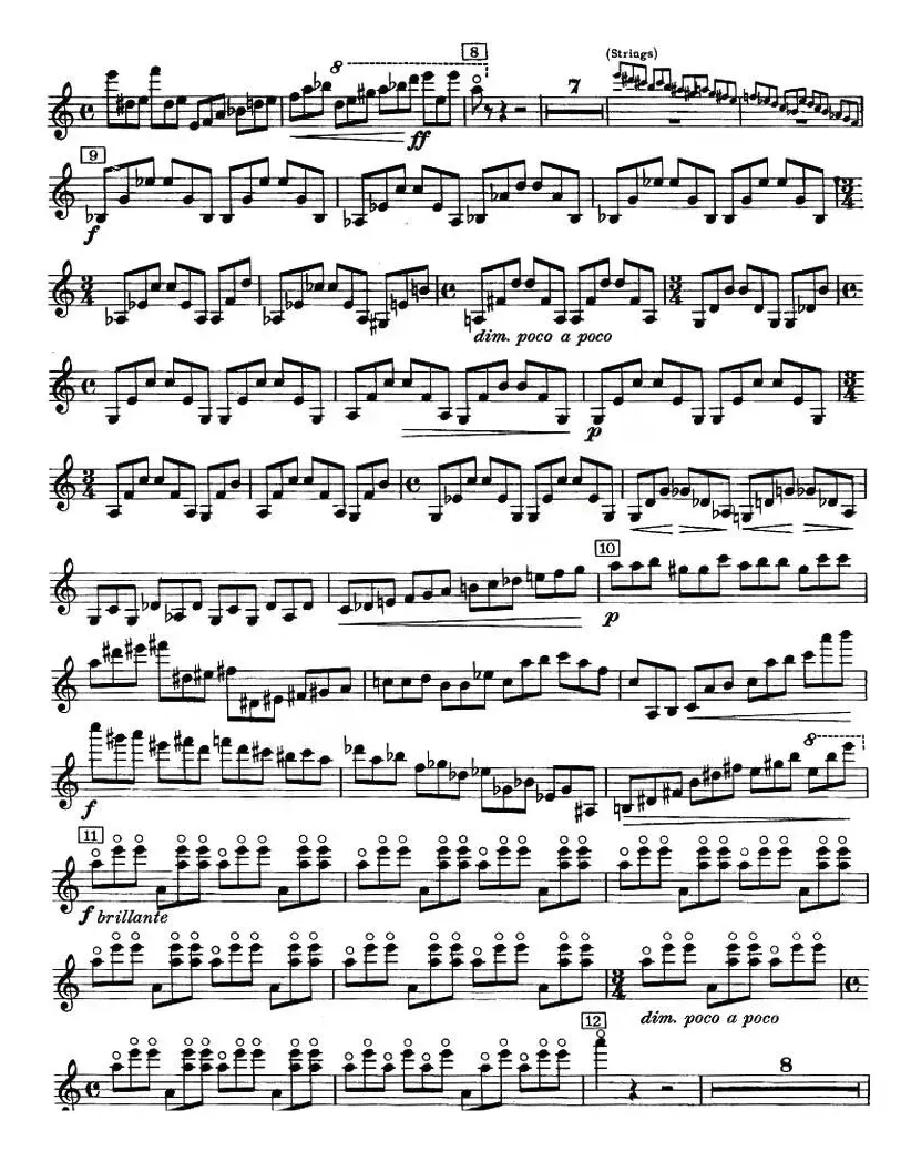 CONCERTO FOR VIOLIN AND ORCHESTRA Op.14（小提琴和交响乐协奏曲·小提琴分谱）