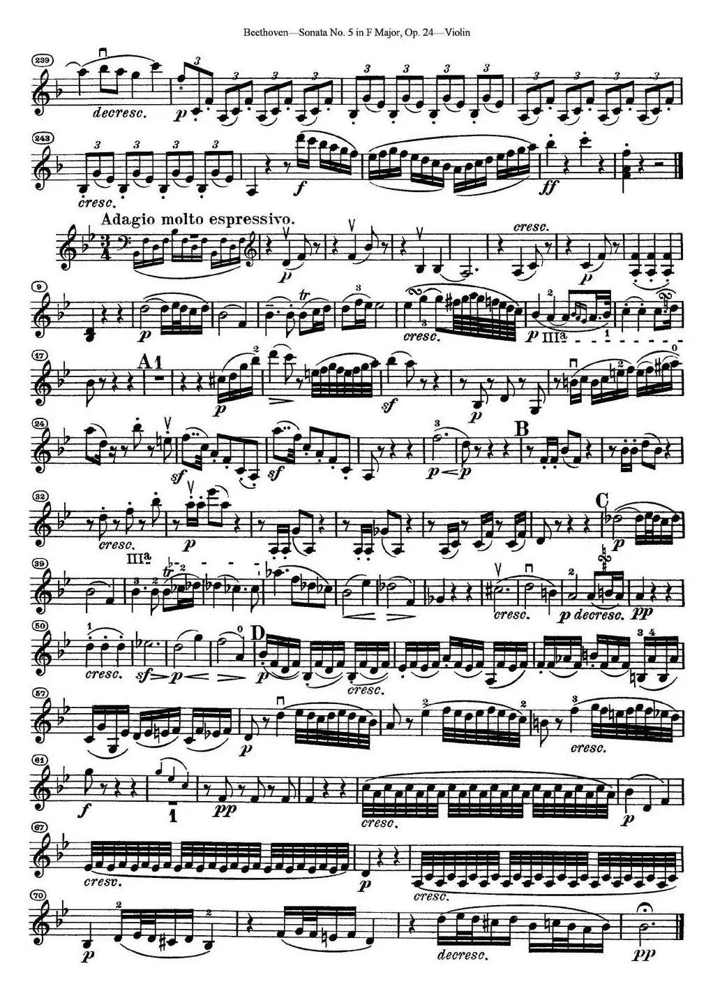 Violin Sonata No.5 in F Major Op.24