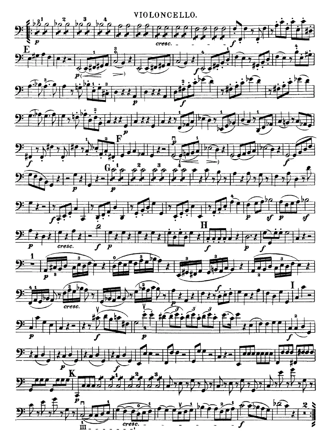 Mozart《Quartet No.19 in C Major,K.465》（Cello分谱）