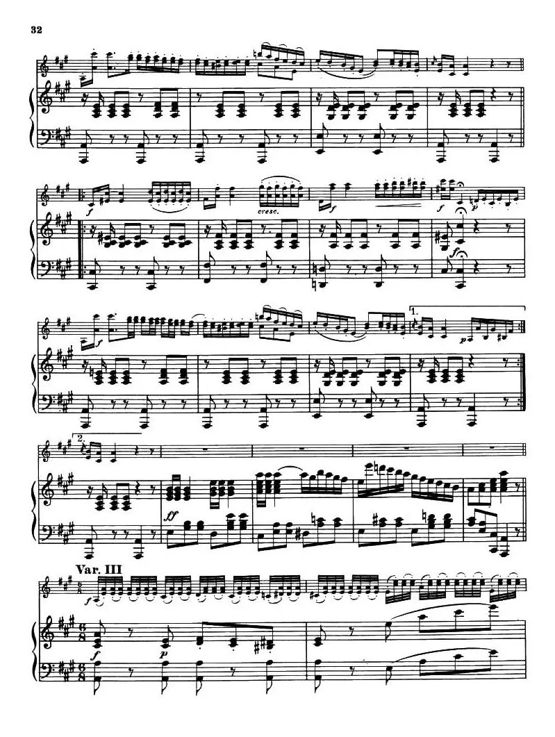 AIR VARIE No.6（天空变奏曲）（小提琴+钢琴伴奏）