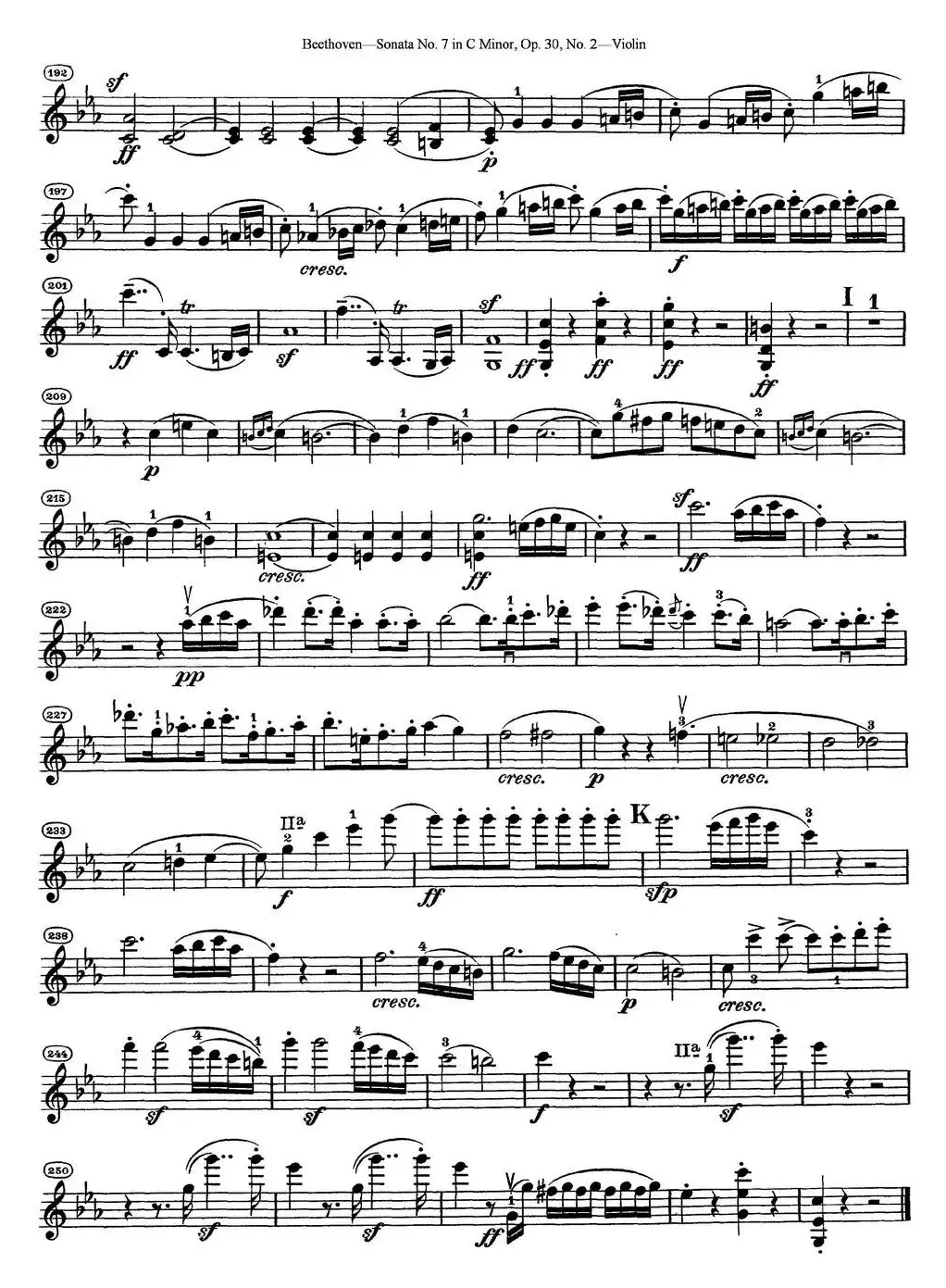 Violin Sonata No.7 in C Minor Op.30 No.2