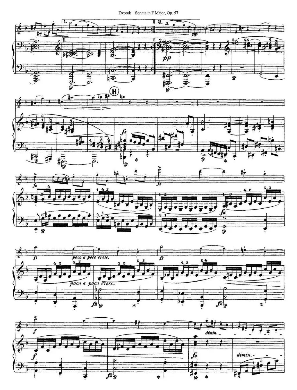 Violin Sonata Op.57（小提琴+钢琴伴奏）