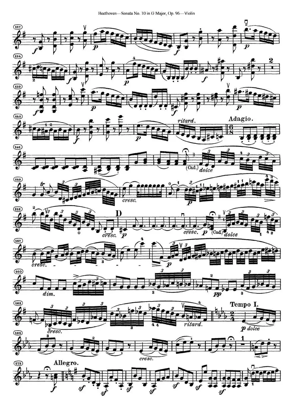 Violin Sonata No.10 in G Major Op.96