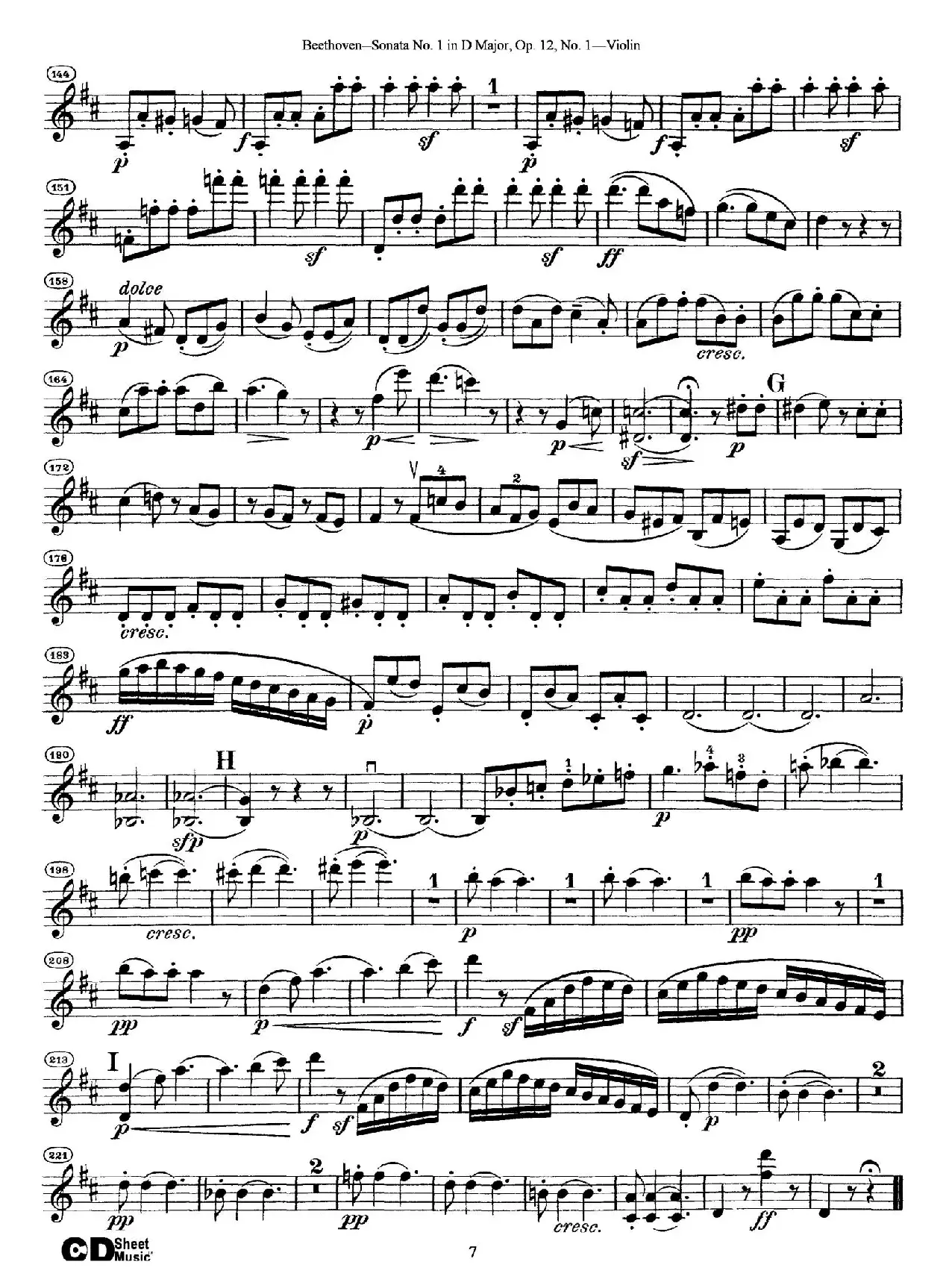 D大调第一小提琴奏鸣曲（Sonata No.1 in D Major Op.12,No.1）