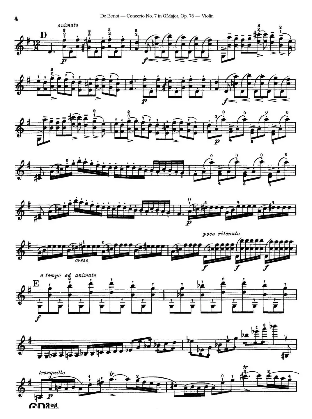 G大调第七协奏曲（Concerto No.7 in G Major）Op.76