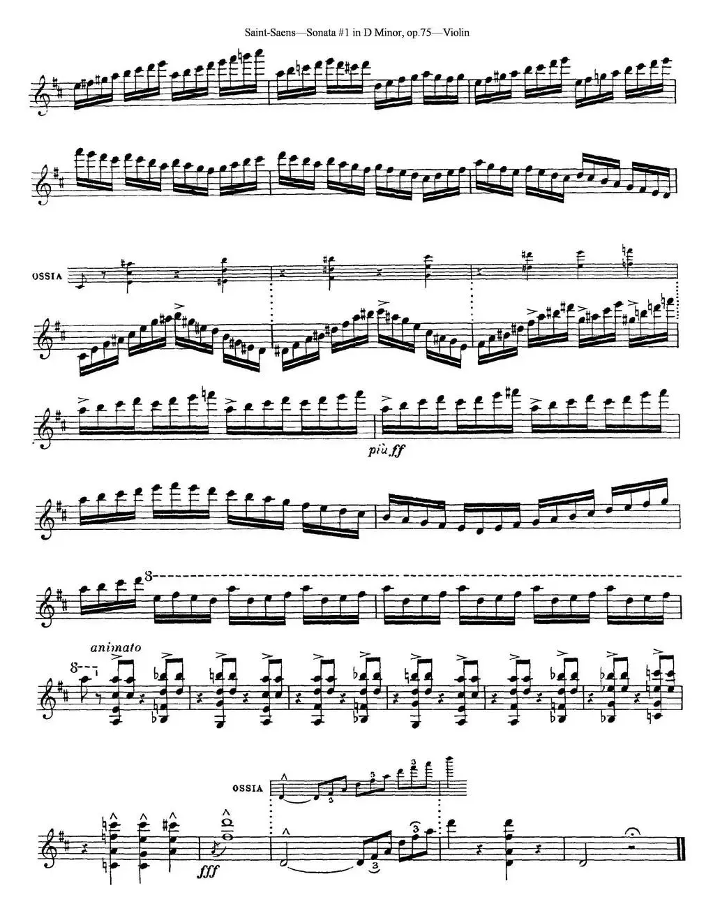 Violin Sonata No.1 in D Minor Op.75