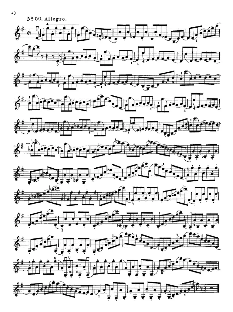 沃尔法特60首练习曲 Op.45（第31-40页）