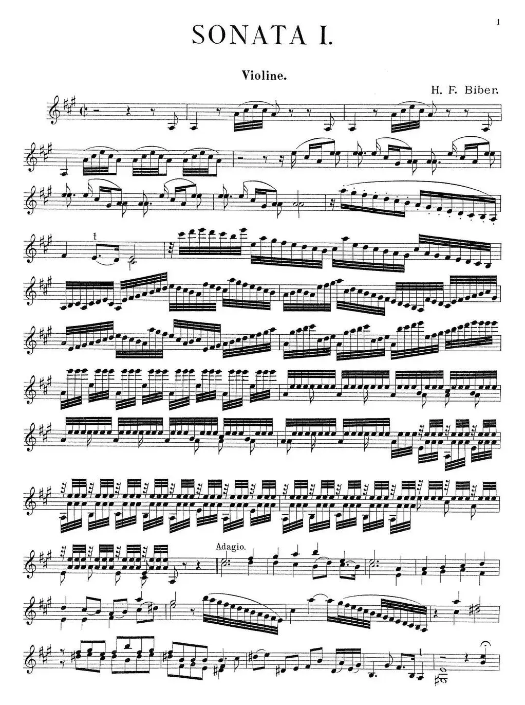 Biber Violin Sonata I