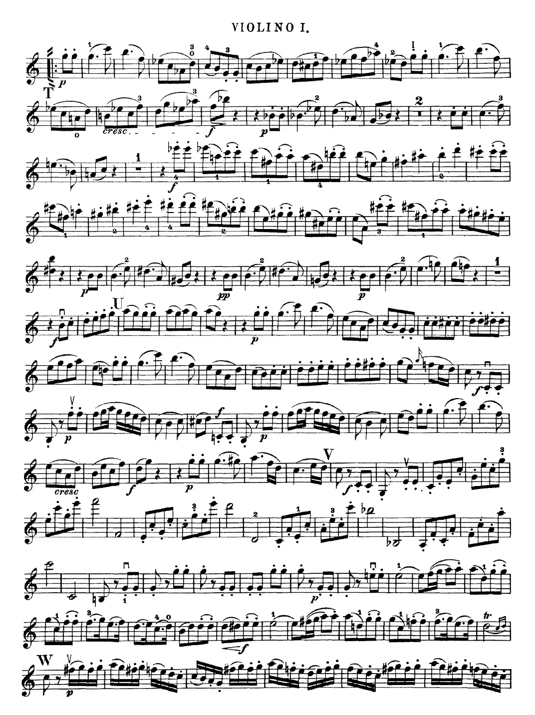 Mozart《Quartet No.19 in C Major,K.465》（Violin 1分谱）