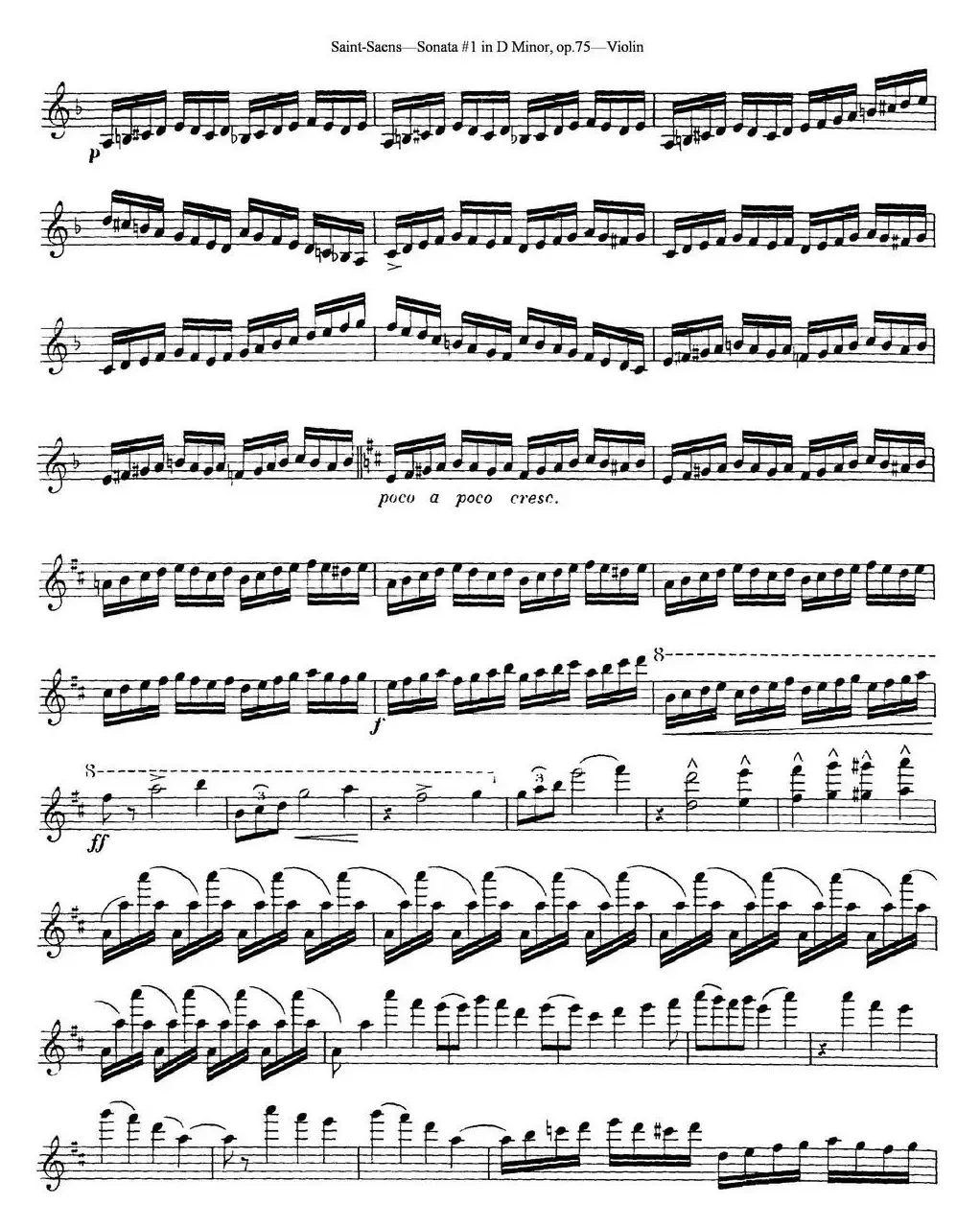 Violin Sonata No.1 in D Minor Op.75